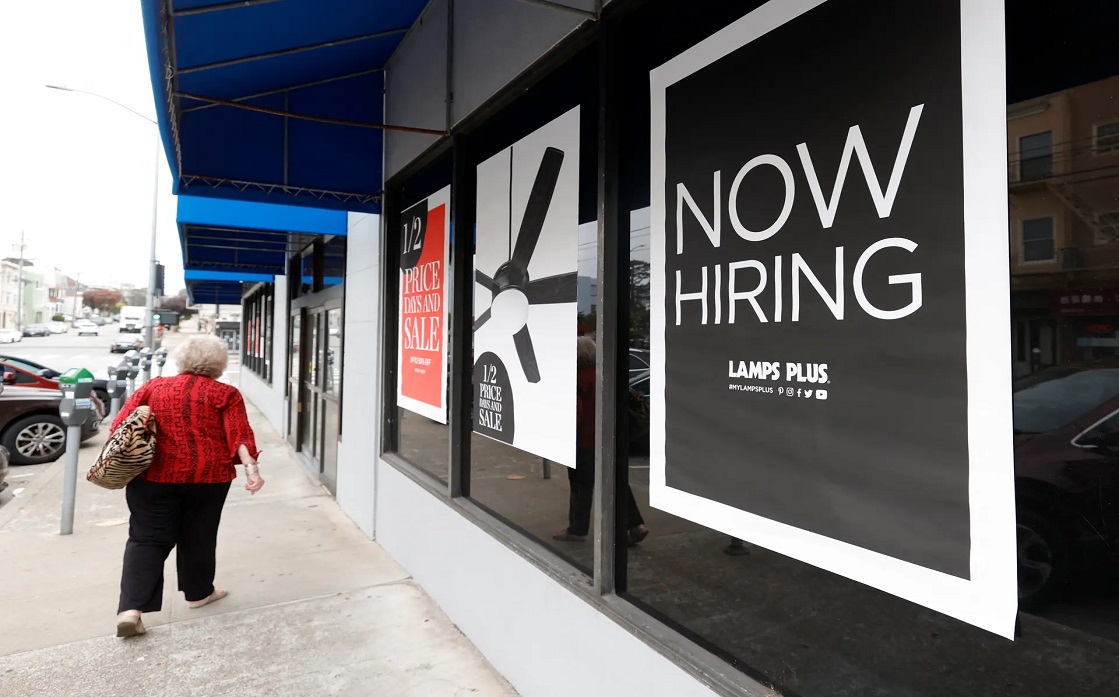 A sudden decline in US unemployment claims