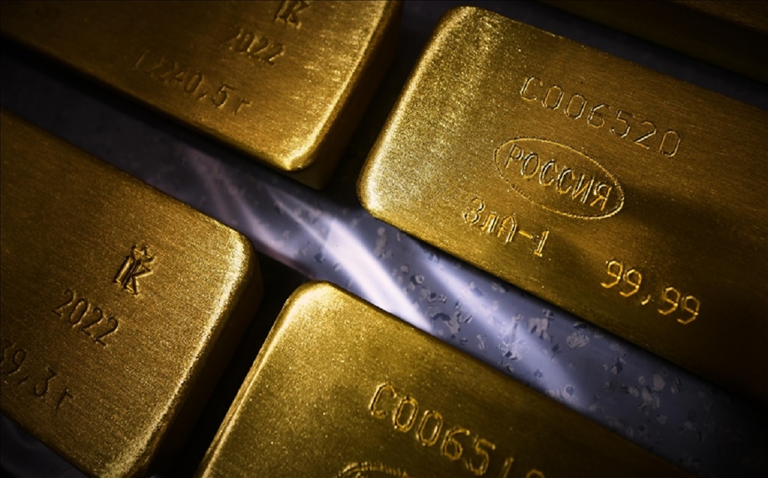Gold closed lower due to the rise in the dollar
